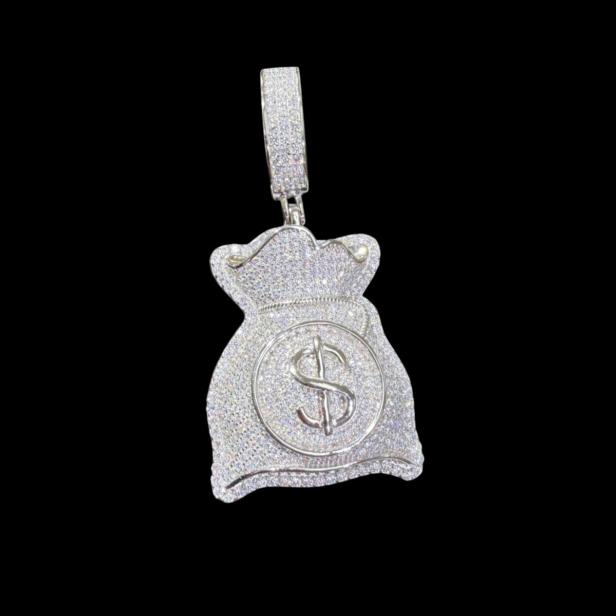 Moissanite Moneybag Pendant