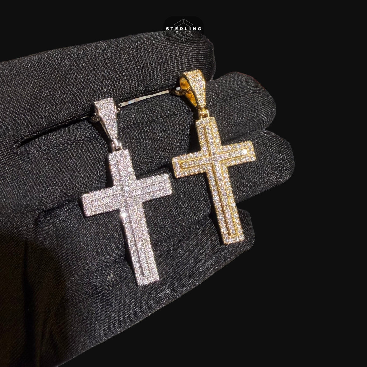 Moissanite Cross Pendant