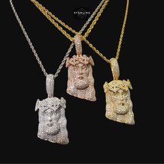 Moissanite Jesus Cross Pendant