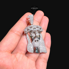 Moissanite Iced Out Jesus Pendant