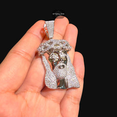 Moissanite Iced Out Jesus Pendant