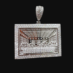 Moissanite Last Supper Pendant