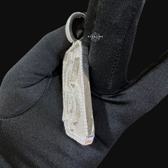 Moissanite Money Dog Tag Pendant