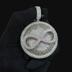 Moissanite Spinning Infinity Pendant