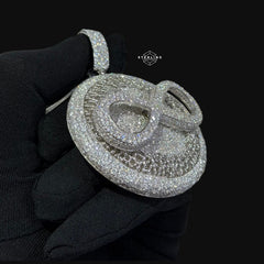 Moissanite Spinning Infinity Pendant