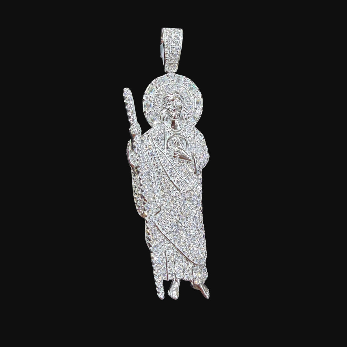 Moissanite Saint Jude Pendant