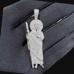 Moissanite Saint Jude Pendant