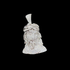 Moissanite Jesus Bust Pendant