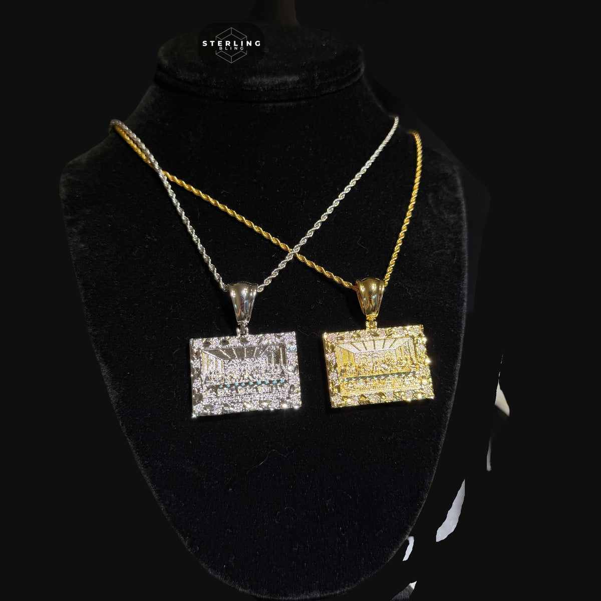 Nugget Diamond Cut Last Supper Pendant