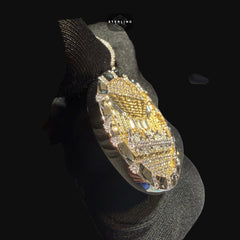 Nugget Iced Out Gold Last Supper Pendant