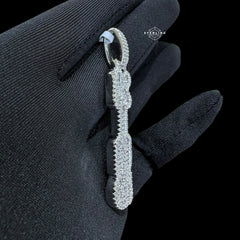 Silver Vertical KING Pendant