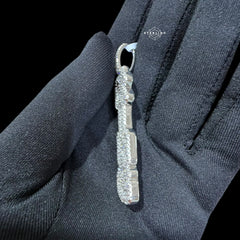 Silver Vertical KING Pendant