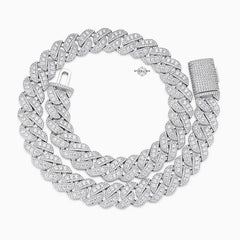 Men’s Triple Layer 18mm Cuban Chain | Iced Out CZ Miami Link 14K Gold Finish Tarnish Resistant