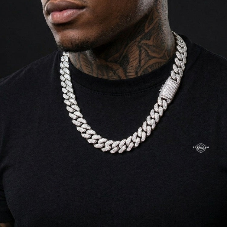 12mm Moissanite Miami Cuban Chain