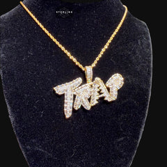 Trap Iced Out Baguette Pendant
